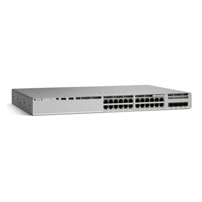 C9200L Series Cisco Network Switch Layer 2 Access Enterprise Gigabit 24 Port 4x 1/10G Fixed Uplinks C9200L-24T-4X-E