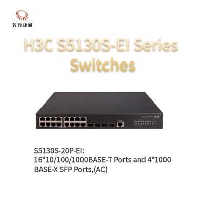 H3C S5130S-20P-EI Series Enhanced Gigabit Access Switches, switch data jaringan, switch jaringan cerdas
