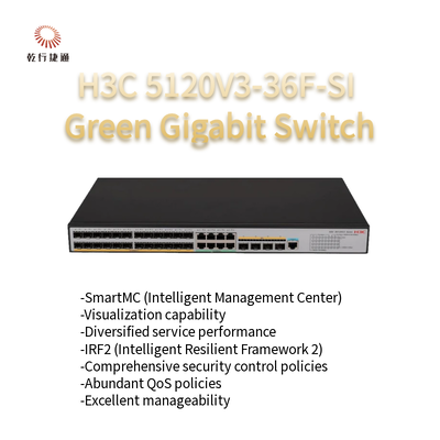 H3C S5120V3-SI Sakelar Gigabit Ethernet Cerdas Hijau 5120V3-36F-SI