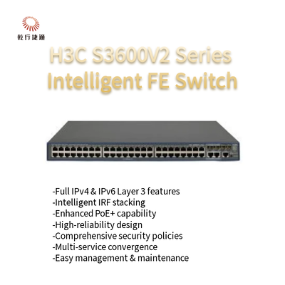 Sakelar Ethernet Cepat IRF Cerdas Seri H3C S3600V2 S3600V2-52TP-SI