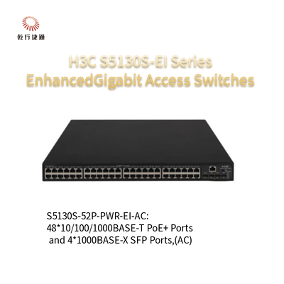 H3C S5130S-EI Series S5130S-52P-PWR-EI-AC Enhanced Gigabit Access Switches
