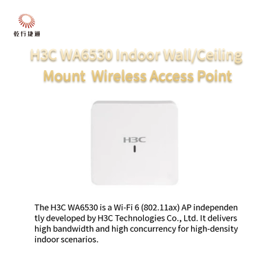 H3C WA6530 Pemasangan di Dinding/Langit-Langit Dalam Ruangan Titik Akses Nirkabel Wi-Fi 6 (802.11ax)