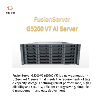 FusionServer G5200 V7 4U AI server1 atau 2 x 4th/5th Gen Intel Xeon Scalable prosesor