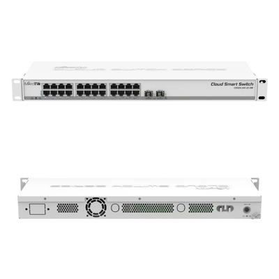Dua SFP+ Port Datacom Switch Bertenaga SwOS 24 Port Gigabit Ethernet Switch