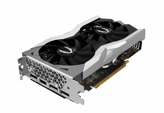14Gbps 6GB Kartu Grafis Geforce ZOTAC GAMING GeForce RTX 2060 Kipas Kembar