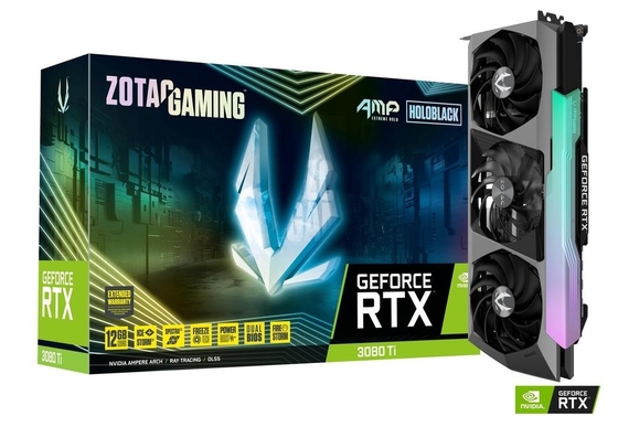 Kartu Grafis Geforce 12GB 19Gbps ​​ZOTAC GAMING GeForce RTX 3080 Ti AMP Holo