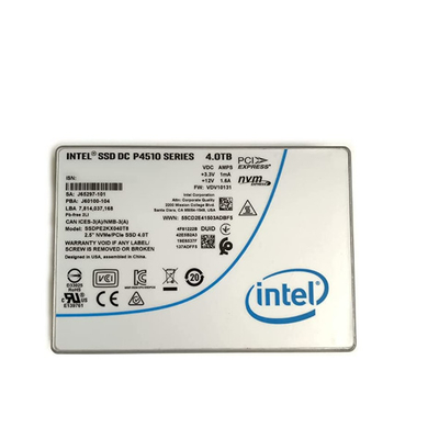Server Intel 4TB SSD DC P4510 2.5 U.2 NVMe PCIe SSDPE2KX040T8 SSDPE2KX040T801