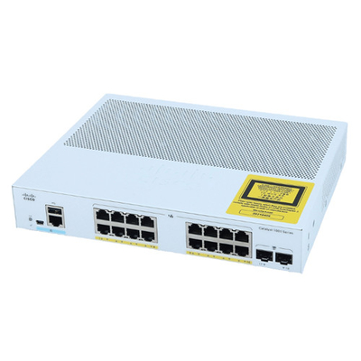 Cisco C1000-16P-2G-L Gigabit Layer 2 Sakelar Perusahaan Terkelola Jaringan 16 port RJ45 PoE+ 2SFP Uplink Optik 120W