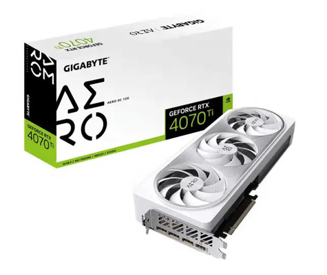 rand NVIDIA GeForce RTX 4070 TIAERO OC 12G GPU Desktop PCI Express Interface HD DP DisplayPort Output 8GB Video Memo