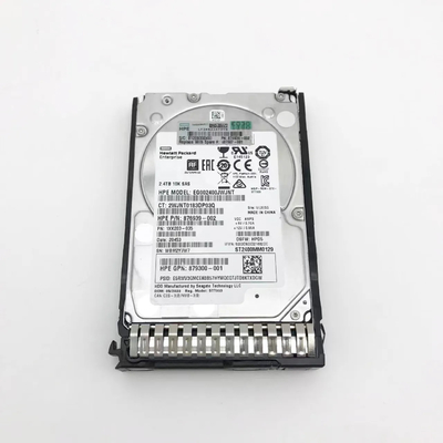 Original 881457-B21 HPE 2.4TB SAS 12G Enterprise 10K SFF SC 512e DS HDD 881507-001 untuk HPE Server G8/G9/G10