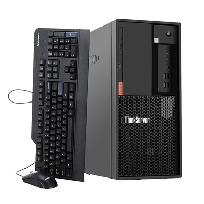 Lenovo TS90X komputer kantor komersial ERP sistem keuangan server E-2324G/16G/ 256G+2*1T