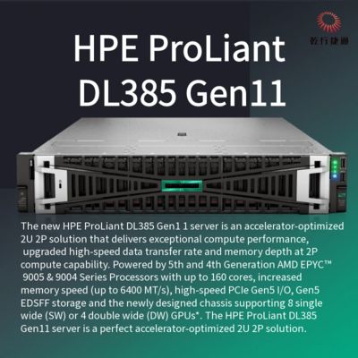 HPE ProLiant DL385 Gen11 Server Penyimpanan Rak yang Aman dan Bertenaga untuk Transformasi Digital, server penyimpanan data