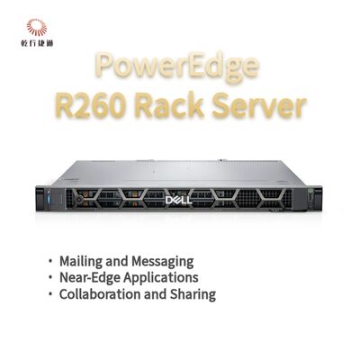 Dell PowerEdge R260 Server penyimpanan rak, server penyimpanan data, server penyimpanan khusus
