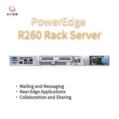 Dell PowerEdge R260 Server penyimpanan rak, server penyimpanan data, server penyimpanan khusus