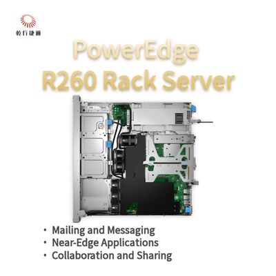 Dell PowerEdge R260 Server penyimpanan rak, server penyimpanan data, server penyimpanan khusus