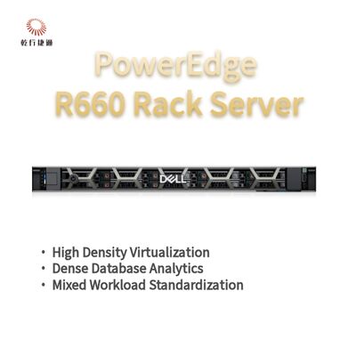 Server Rak Dell PowerEdge R660, sistem penyimpanan flash, server CPU Xeon, server penyimpanan kustom