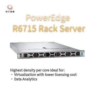Server Rak Dell PowerEdge R6715, server penyimpanan kustom, server 2 arah