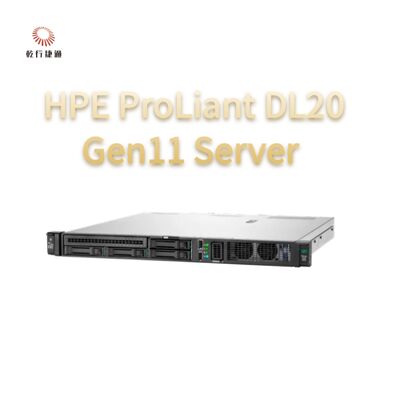 HPE ProLiant DL20 Gen11 Rack Server, sistem penyimpanan flash,1U Rackmount Server Penjualan