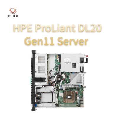 Server Rak HPE ProLiant DL20 Gen11, sistem penyimpanan flash, server CPU Xeon