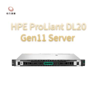 Server Rak HPE ProLiant DL20 Gen11, sistem penyimpanan flash, server CPU Xeon