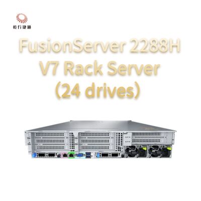 FusionServer 2288H V7 Rack Server ((24 drive) Kinerja yang kuat, 8 core Intel processor, server penyimpanan data