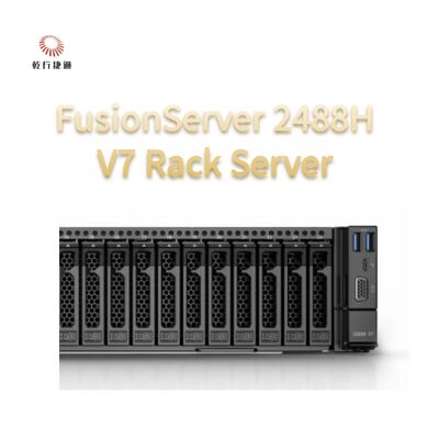 FusionServer 2488H V7 Rack Server 8 inti Intel prosesor, server penyimpanan data
