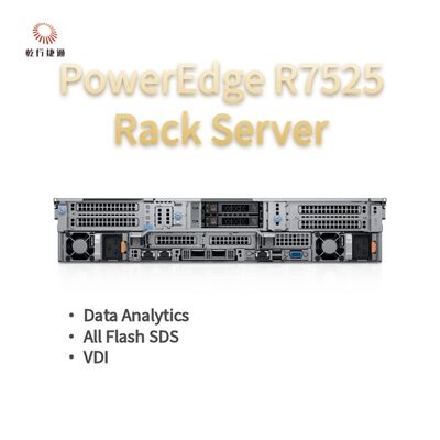 Dell PowerEdge R7525 2U Rack Server memberikan kinerja yang kuat dan konfigurasi yang fleksibel