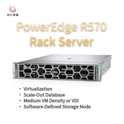 Server Rak Dell PowerEdge R570 dengan 144 Core, Penyimpanan 384 TB, dan Desain Hemat Energi