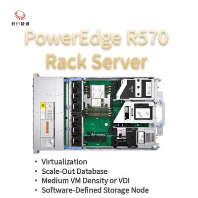 Server Rak Dell PowerEdge R570 dengan 144 Core, Penyimpanan 384 TB, dan Desain Hemat Energi