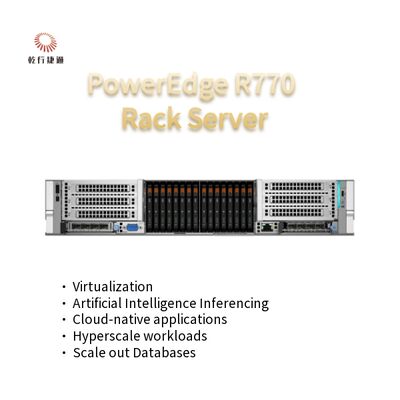 Server rak 2U dual-socket PowerEdge R770 prosesor Intel Xeon 6