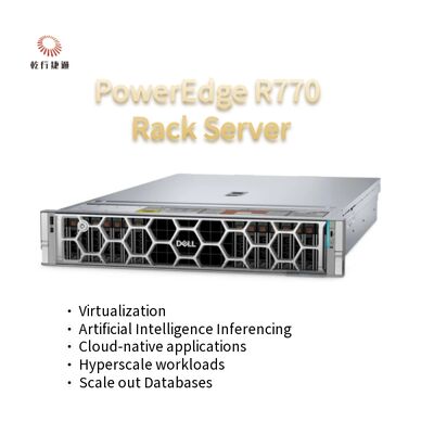 Server rak 2U dual-socket PowerEdge R770 prosesor Intel Xeon 6