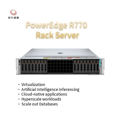 Server rak 2U dual-socket PowerEdge R770 prosesor Intel Xeon 6
