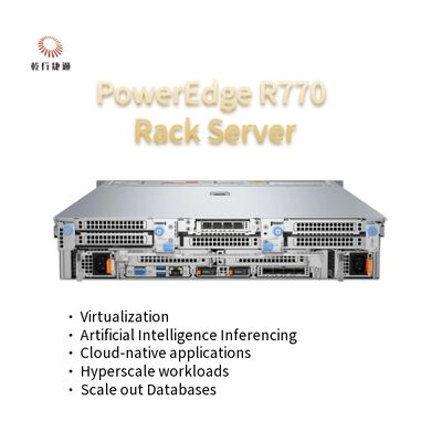 Server rak 2U dual-socket PowerEdge R770 prosesor Intel Xeon 6
