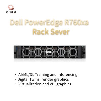 Server berkinerja tinggi untuk beban kerja berat PowerEdge R760xa Rack Server System di Stok
