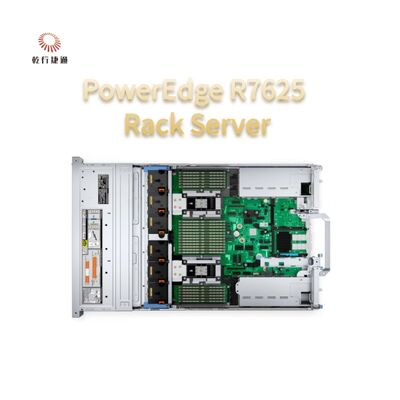 2U Two Socket PowerEdge R7625 Rack Server 4th Gen AMD EPYCTM Prosesor Hingga 8x PCIe Gen5 Slot 12 X 2.5 "SATA/SAS SSD