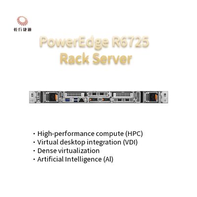 High-Tech PowerEdge R6725 1U Rack Server with AMD EPYC 9005 Series Processor
