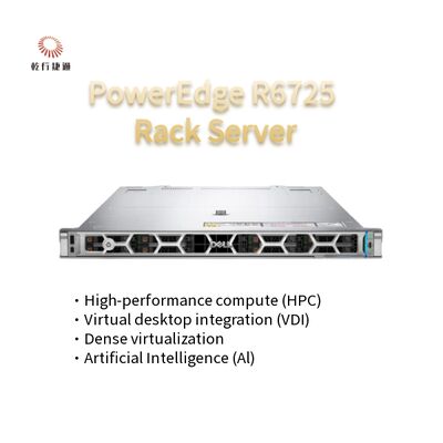 High-Tech PowerEdge R6725 1U Rack Server with AMD EPYC 9005 Series Processor