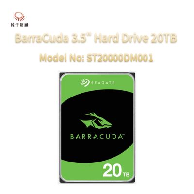 Seagate BarraCuda 3.5 "Hard Drive 20TB Nomor Model: ST20000DM001