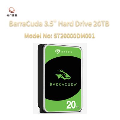Seagate BarraCuda 3.5 "Hard Drive 20TB Nomor Model: ST20000DM001