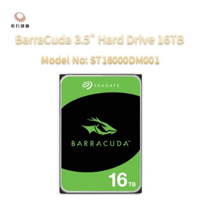 Hard Drive Seagate BarraCuda 3.5" 16TB No. Model: ST16000DM001