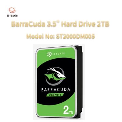 Seagate BarraCuda 3.5 "Hard Drive 2TB Nomor Model: ST2000DM008