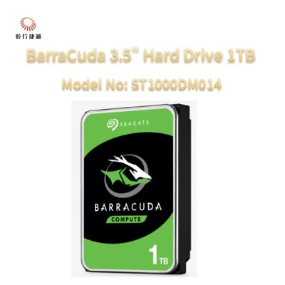Hard Drive Seagate BarraCuda 3.5" 1TB No. Model: ST1000DM014