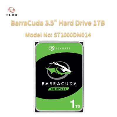 Hard Drive Seagate BarraCuda 3.5" 1TB No. Model: ST1000DM014