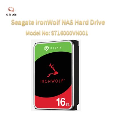 Hard Drive Network-Attached Storage (NAS) Seagate IronWolf® Nomor Model: ST16000VN001