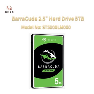 Seagate BarraCuda 2,5" Hard Drive 5TB Model No: ST5000LM000