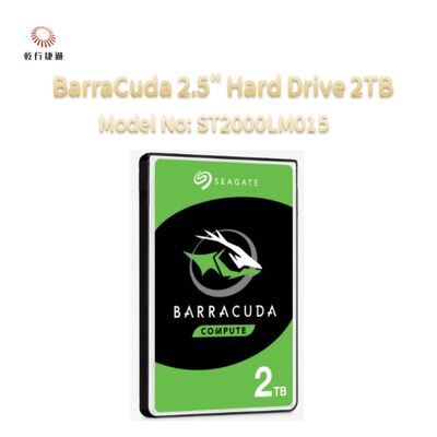 Seagate BarraCuda 2,5" Hard Drive 2TB Nomor Model: ST2000LM015