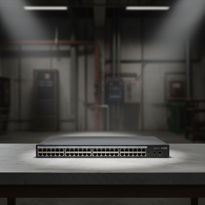 H3C S1248 Full Gigabit Ethernet Switch 48 10/100/1000Mbps Otomatis Menegosiasikan Port RJ45