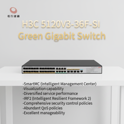 H3C S5120V3-SI Sakelar Gigabit Ethernet Cerdas Hijau 5120V3-36F-SI