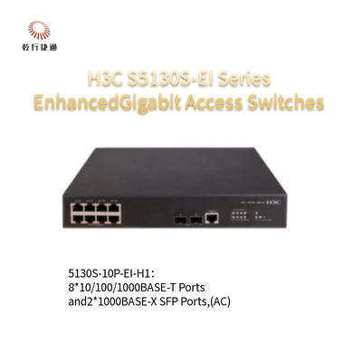 H3C S5130S-EI Series S5130S-10P-EI-H1 Sakelar Akses Gigabit yang Ditingkatkan