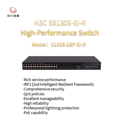 H3C S5130S-EI-R S5130-28P-EI-R Switch Gigabit Ethernet Berkinerja Tinggi Generasi Berikutnya